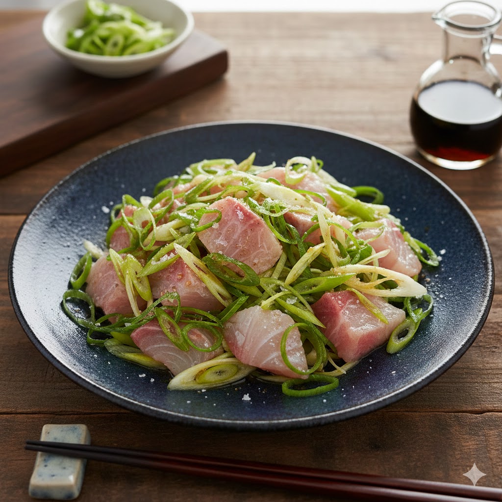 鰤ネギごま油の完成写真