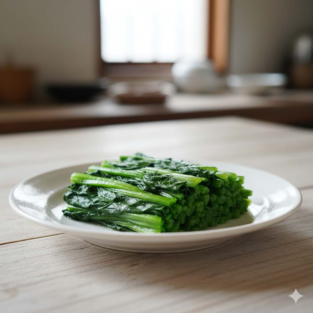 ほうれん草のおひたしの完成写真