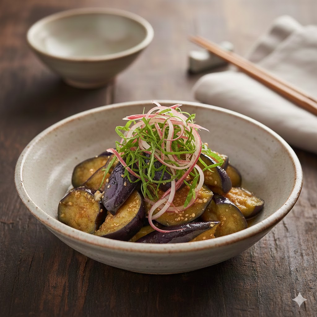 なすポン酢の完成写真