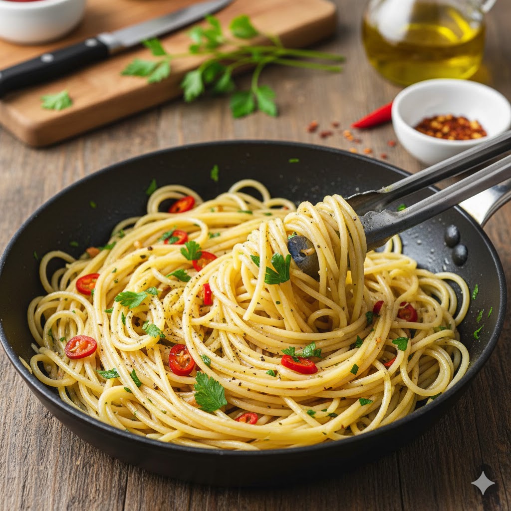 わんぱんペペロンチーノの完成写真