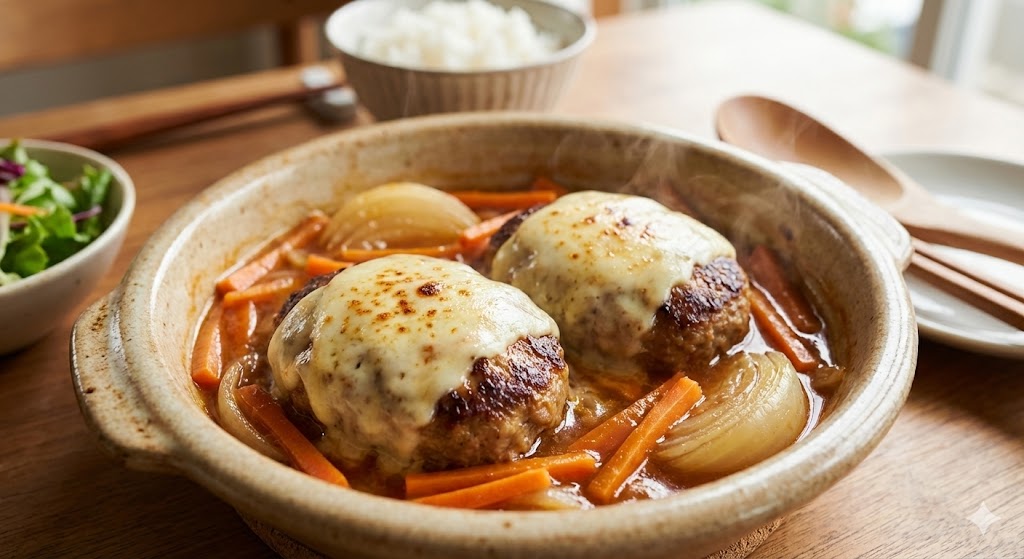 野菜煮込みハンバーグの完成写真